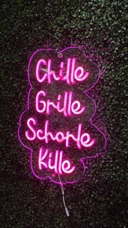 Chille, Grille, Schorle Kille