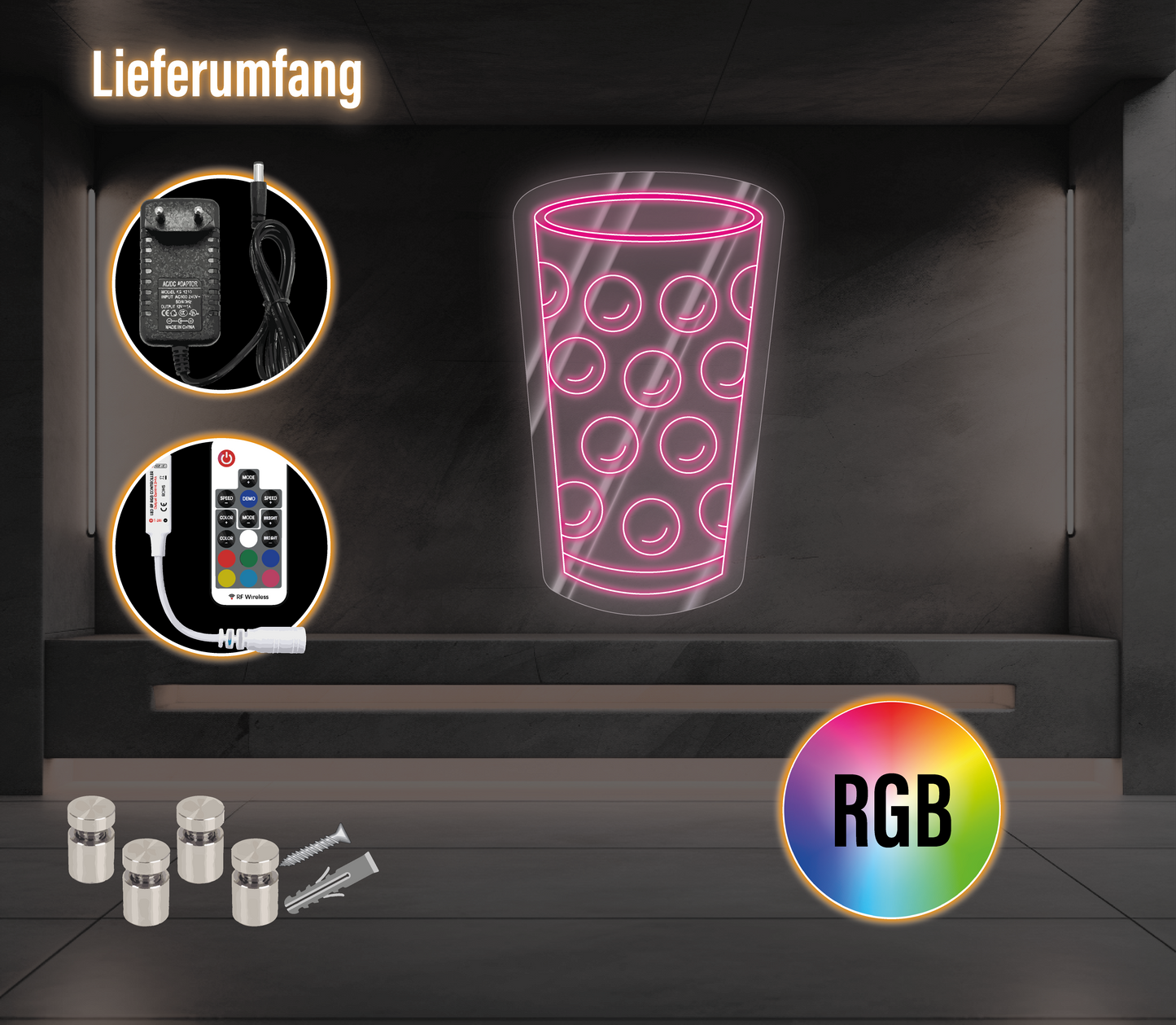 Neon Dubbeglas