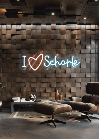 Neon I ❤️ SCHORLE