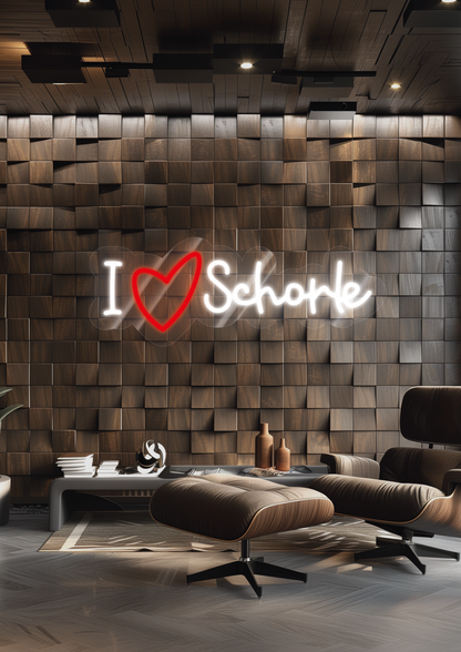 Neon I ❤️ SCHORLE
