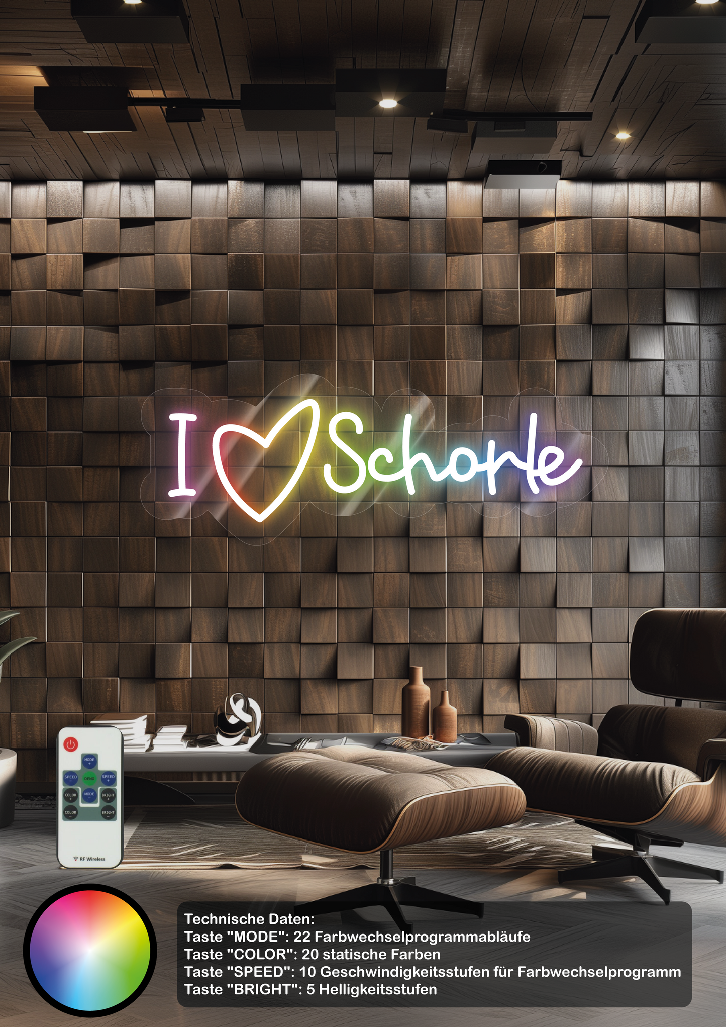 Neon I ❤️ SCHORLE