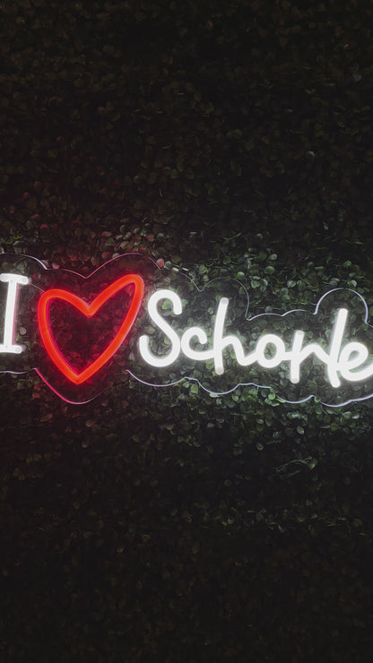 Neon I ❤️ SCHORLE
